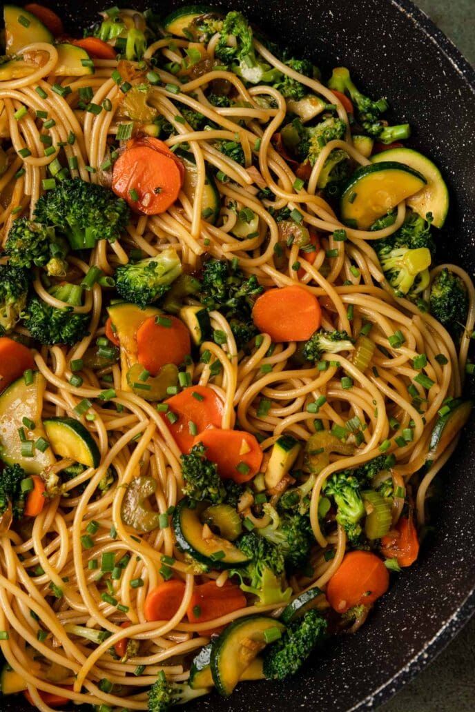 Yakissoba de vegetais