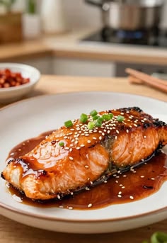 Salmão Teriyaki